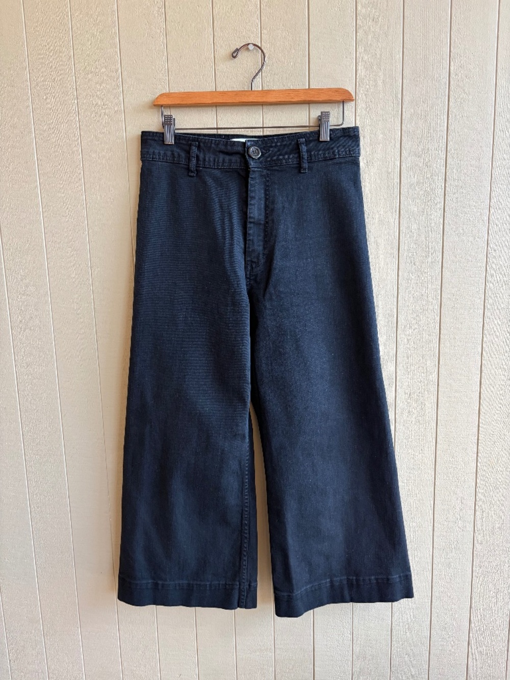 Zara Marine Straight - Wide leg crop jean - Size 8